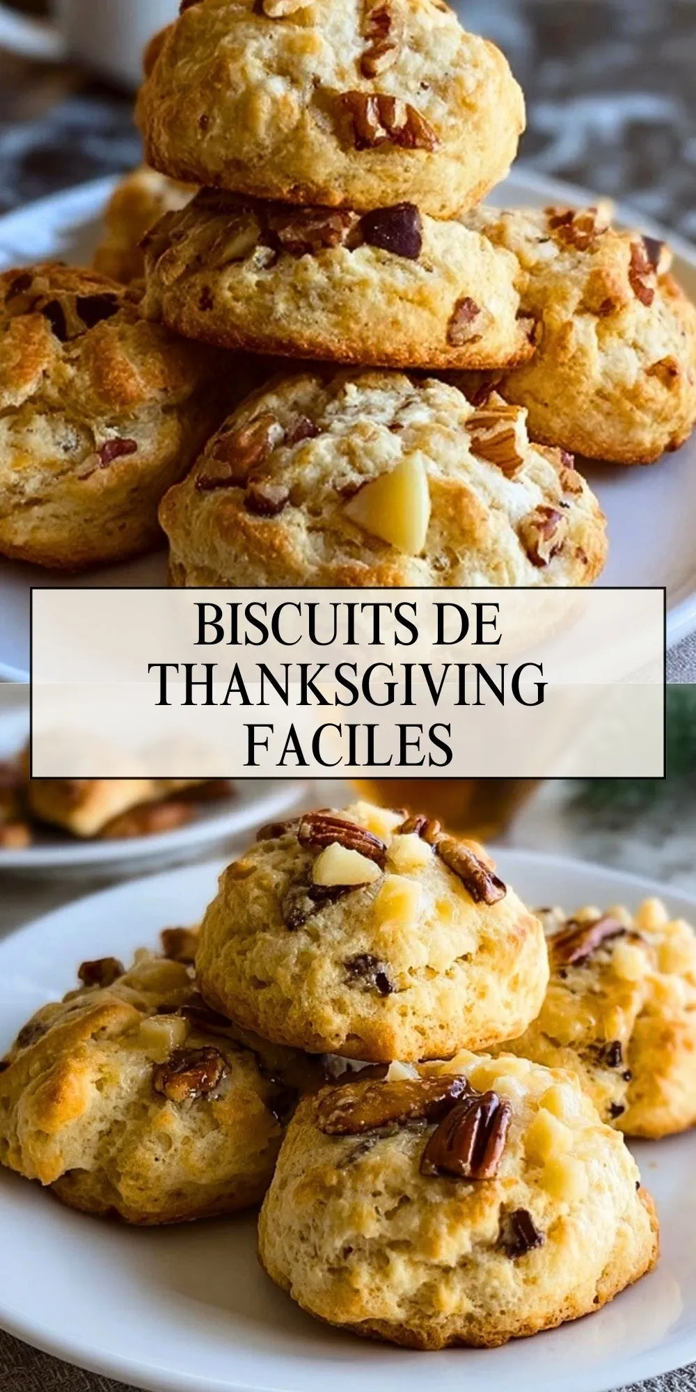 Biscuits de Thanksgiving faciles - Pin 1