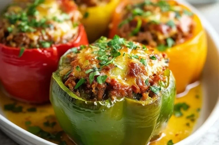 Poivrons farcis au four faciles-1