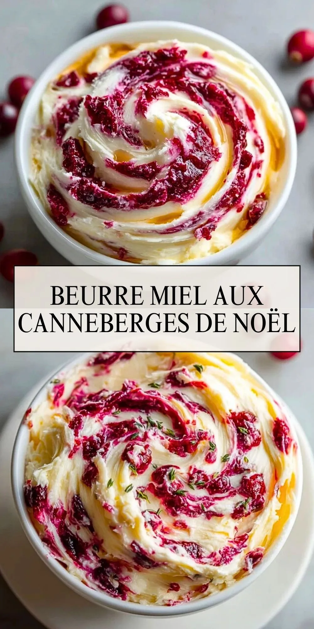 Beurre Miel aux Canneberges de Noël - Pin 1