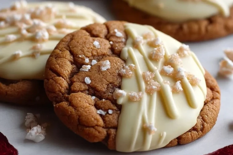 Biscuits Moelleux au Sirop dÉrable Trempés dans le Chocolat Blanc - 1