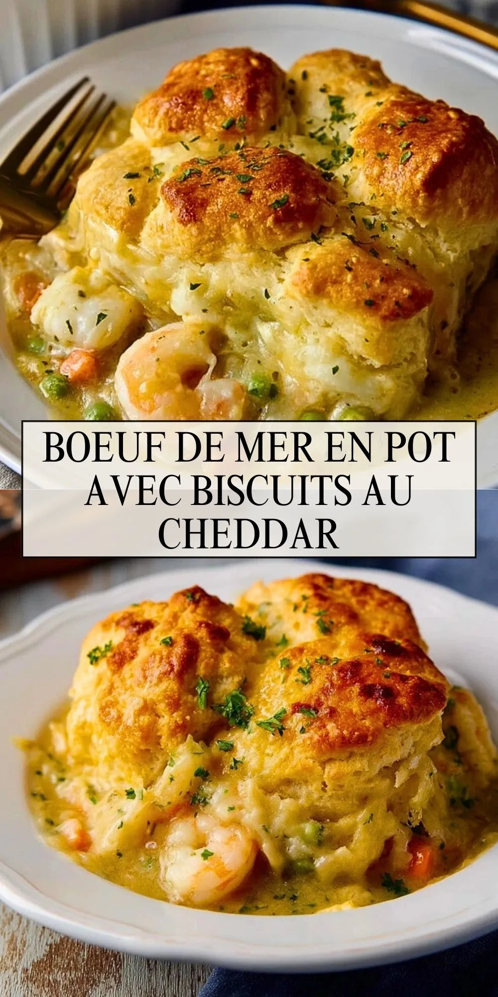 Boeuf De Mer En Pot Avec Biscuits Au Cheddar - Pin 1