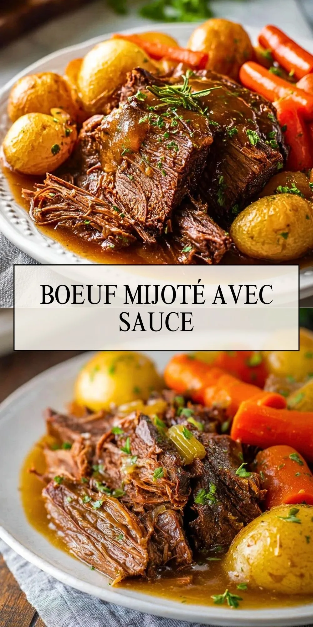 Boeuf Mijoté Avec Sauce - Pin 1