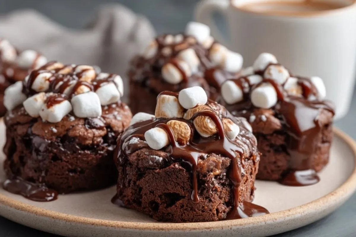 Bouchées De Brownie Au Chocolat Chaud - 1