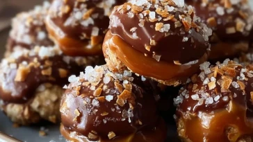 Bouchées De Prétzel Au Caramel Salé Sans Cuisson - 1