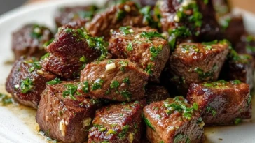 Bouchées De Steak Au Beurre À LAil - 1