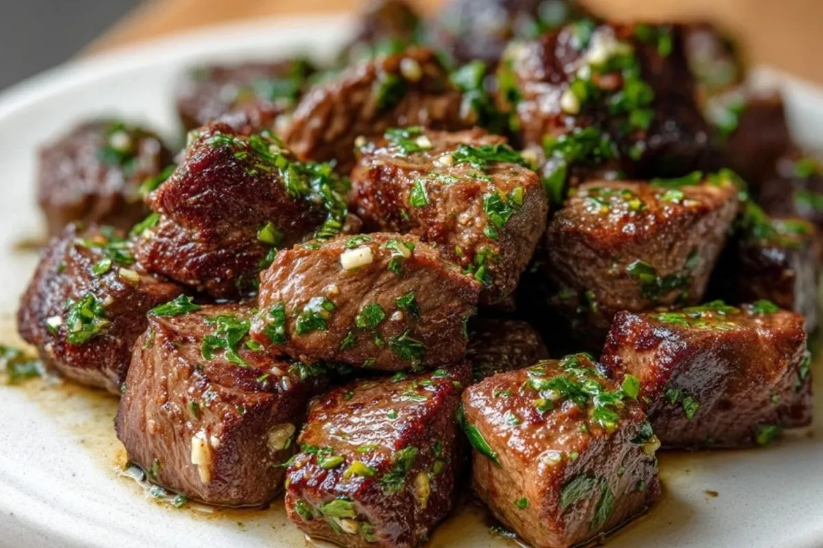 Bouchées De Steak Au Beurre À LAil - 1