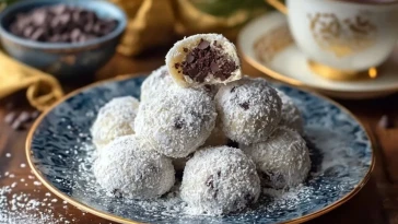 Boulettes de neige aux pépites de chocolat -1
