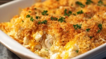 Casserole De Poulet Aux Biscuits Ritz - 1