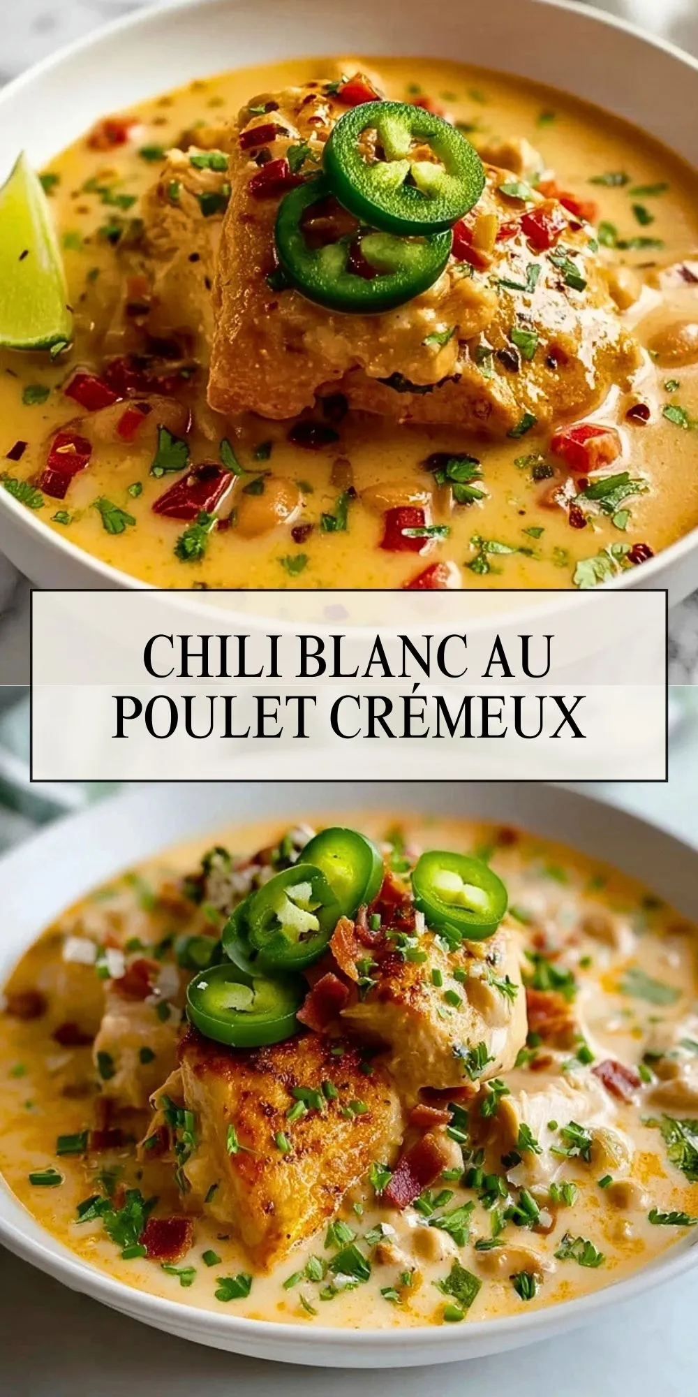 Chili Blanc Au Poulet Crémeux- Pin 1