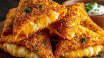 Chips De Maïs Farcies Au Fromage Frit- 1