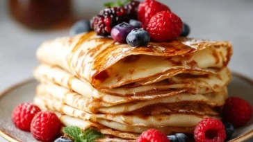 Crêpes à la vanille et à la cannelle avec du babeurre - 1