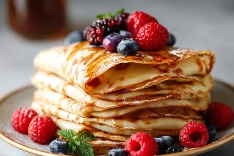 Crêpes à la vanille et à la cannelle avec du babeurre - 1