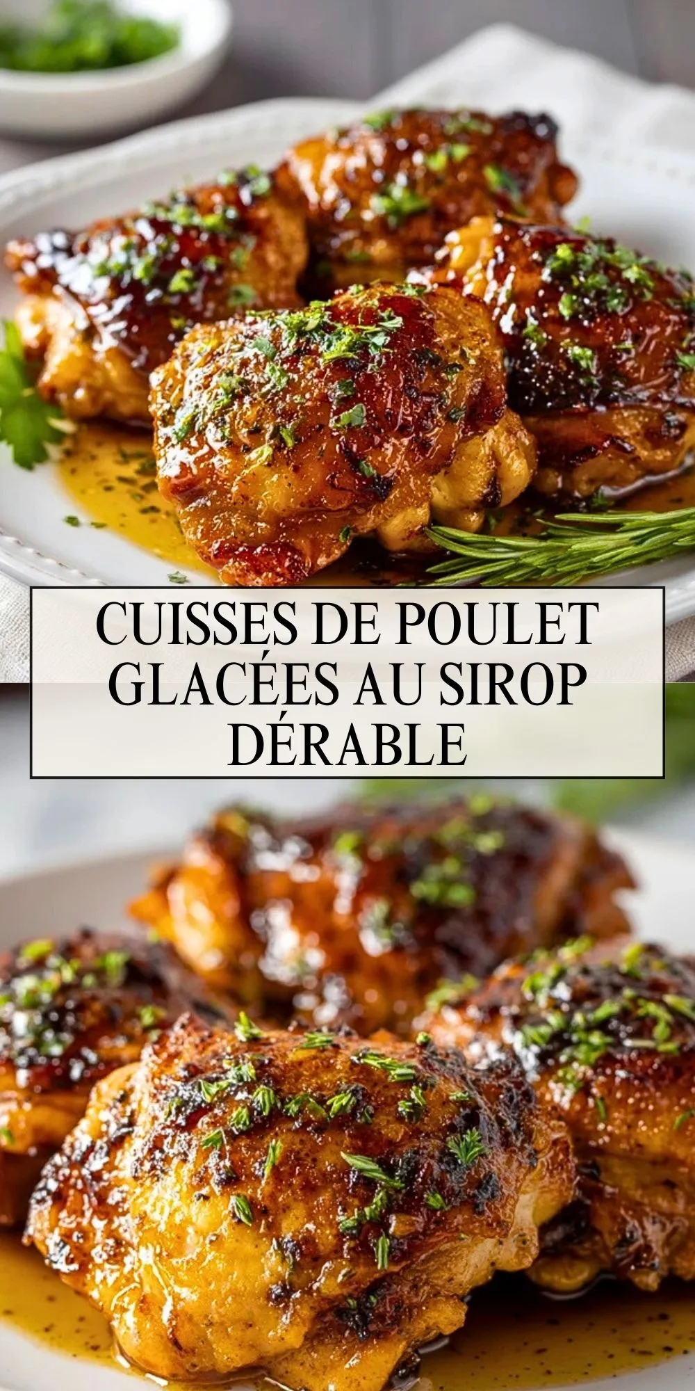 Cuisses De Poulet Glacées Au Sirop DÉrable - Pin 1