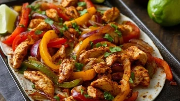 Fajitas de poulet sur plaque en 30 minutes - 1