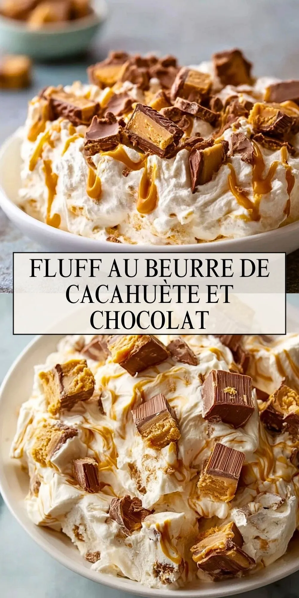 Fluff Au Beurre De Cacahuète Et Chocolat - Pin 1 (1)