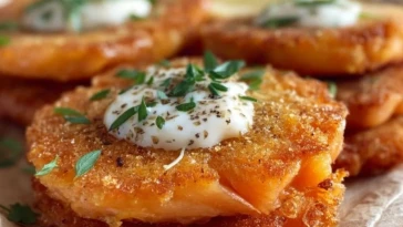 Galettes de saumon avec sauce crémeuse au citron et à l'ail - 1