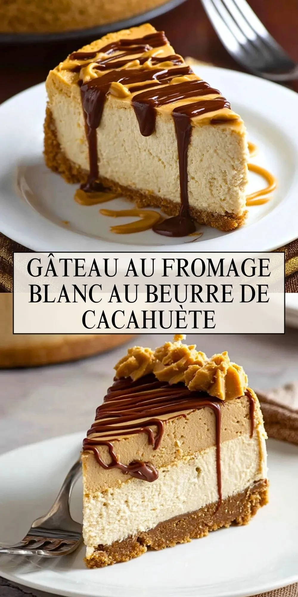 Gâteau Au Fromage Blanc Au Beurre De Cacahuète - Pin 1