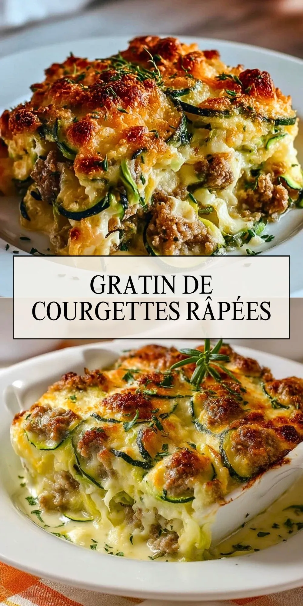 Gratin de courgettes râpées Pin 1