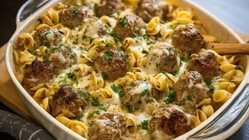 Gratin De Pâtes Aux Boulettes Suédoises - 1