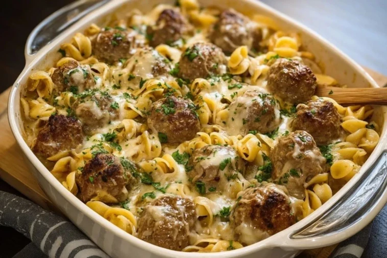 Gratin De Pâtes Aux Boulettes Suédoises - 1