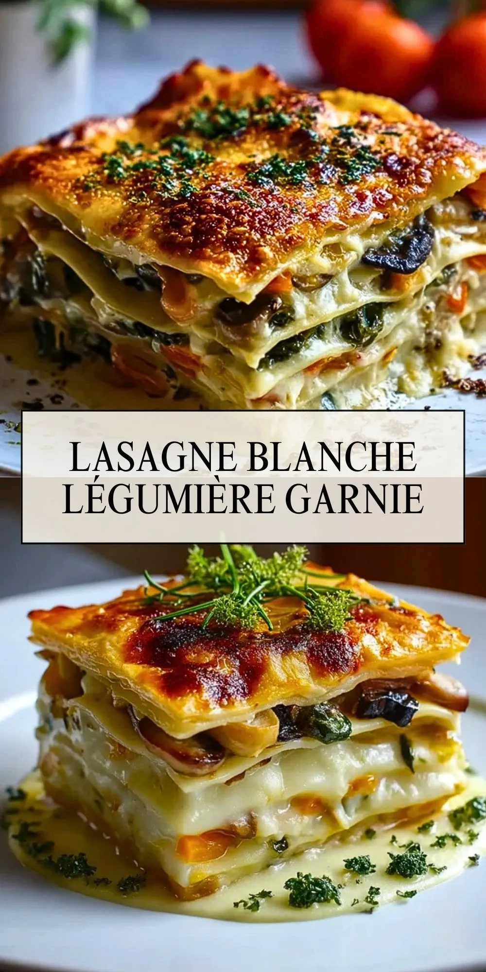 Lasagne Blanche Légumière Garnie - Pin 1