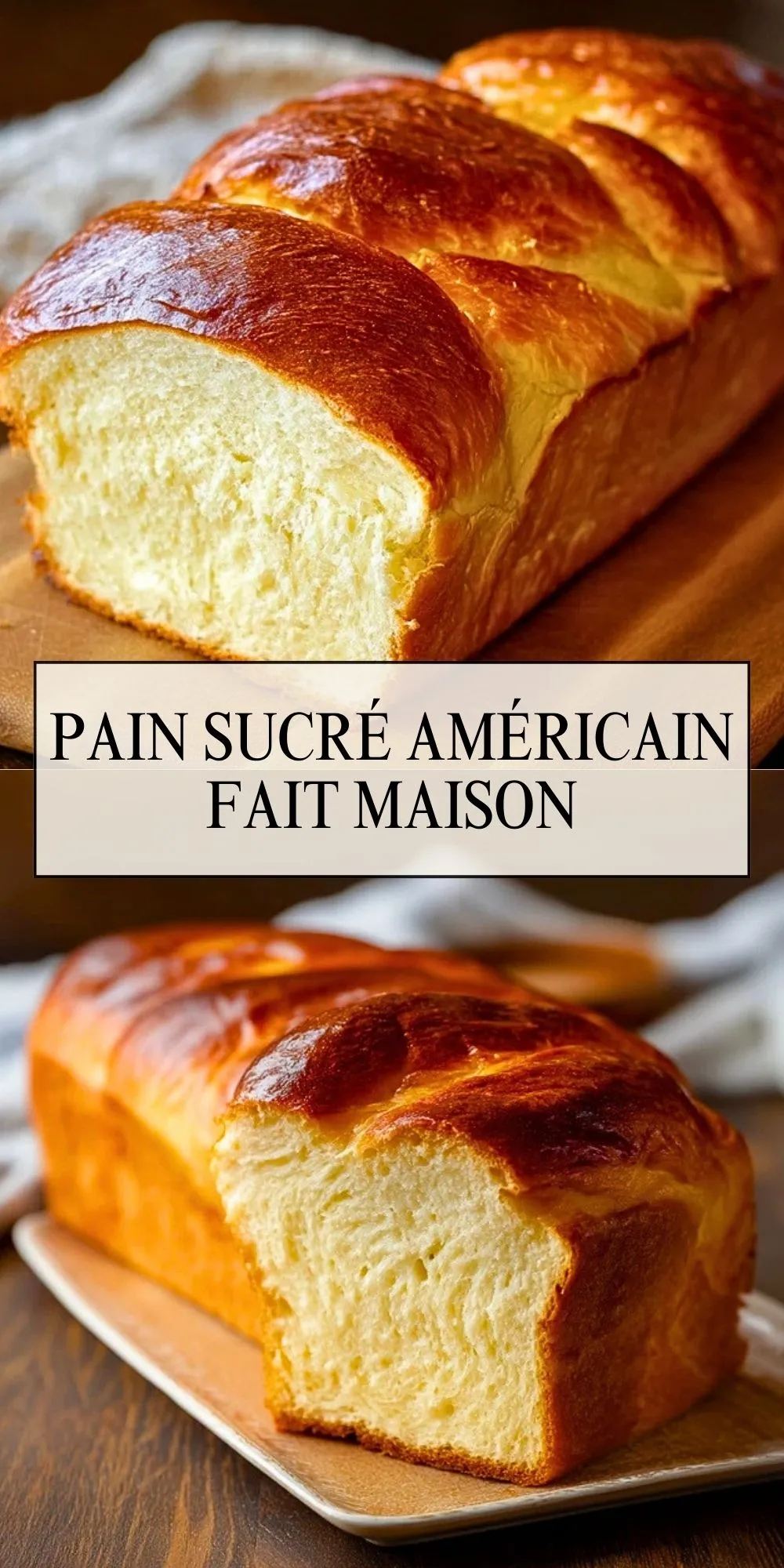 Pain Sucré Américain Fait Maison - Pin 1