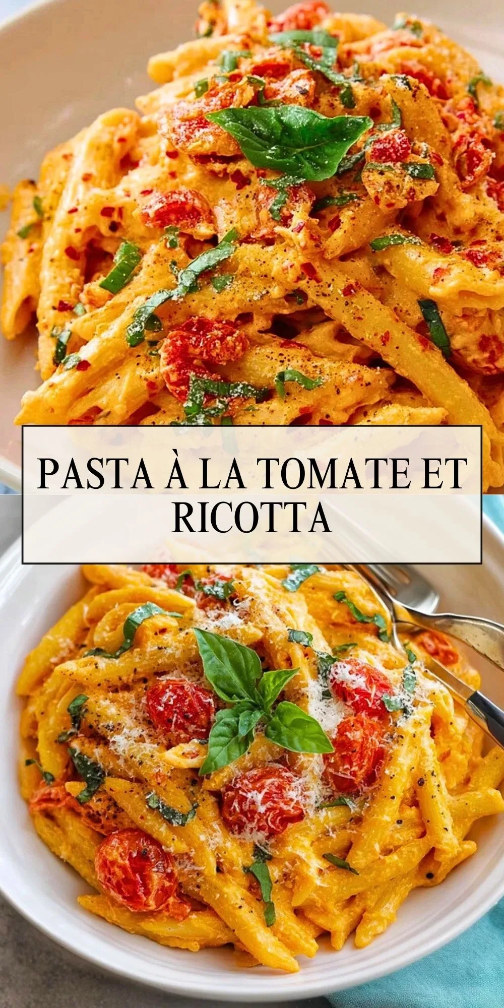 Pasta À La Tomate Et Ricotta - Pin 1