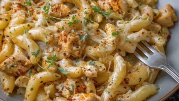 Pâtes au poulet cajun et fromage - 1