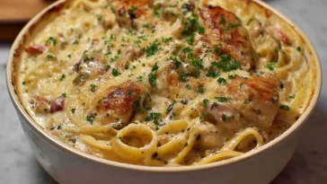 Pâtes Crémeuses au Poulet en Cocotte - 1