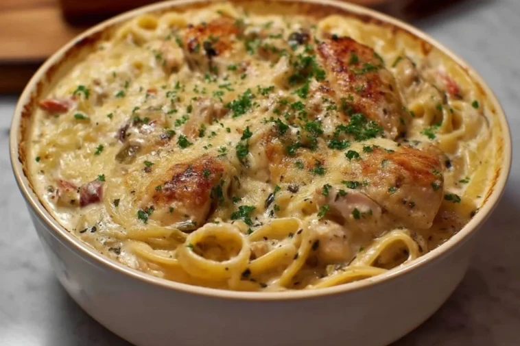 Pâtes Crémeuses au Poulet en Cocotte - 1