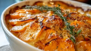 Pommes Douces Gratins à LAil- 1