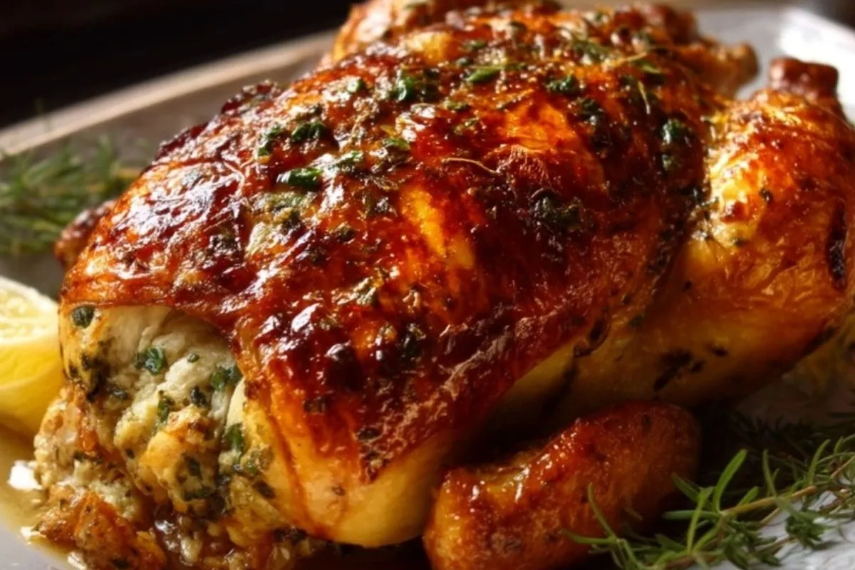 Poule Farcie Rôtie Parfaite - 1