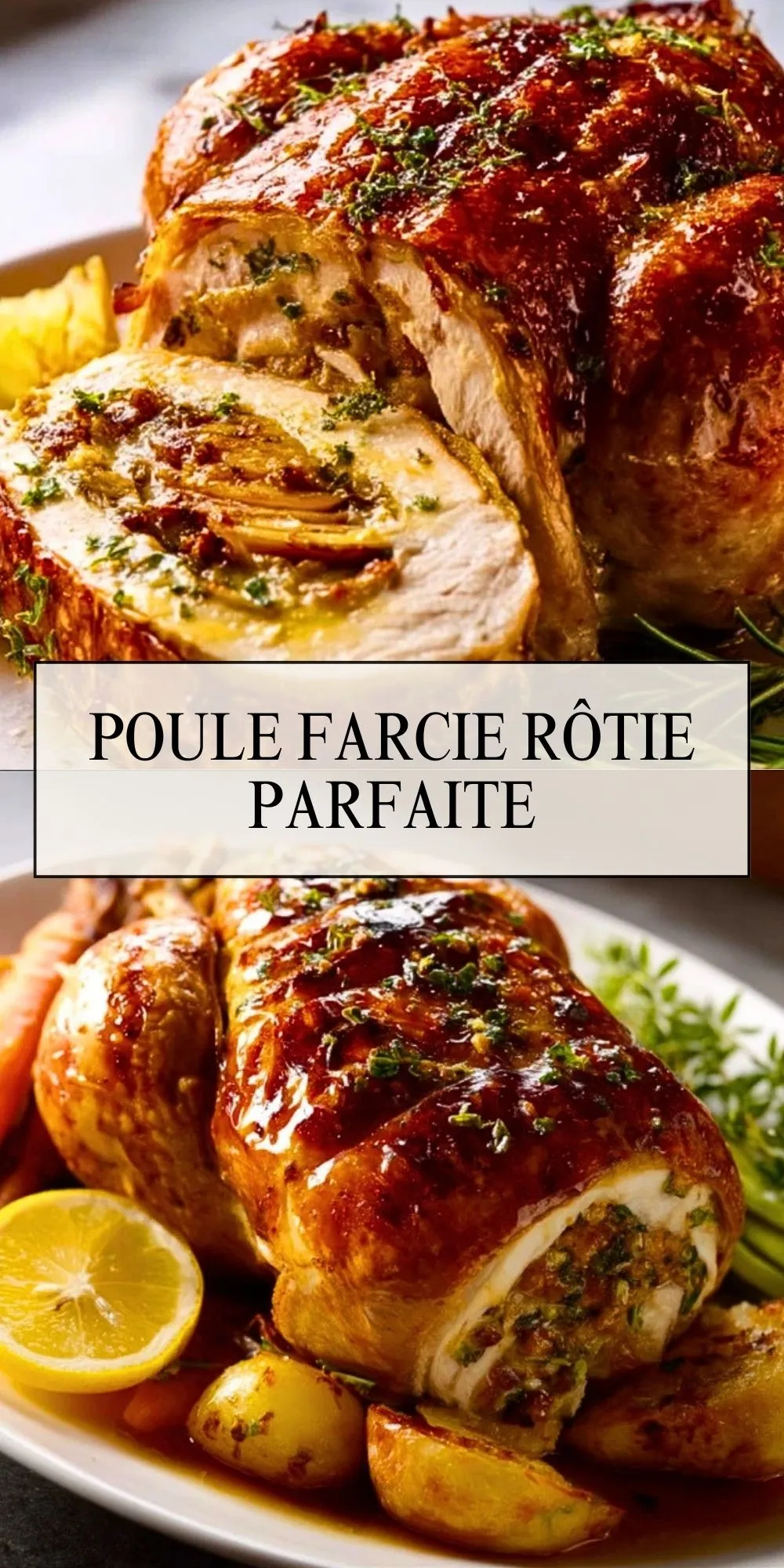Poule Farcie Rôtie Parfaite - Pin 1