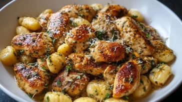 Poulet Ail Croquant Avec Gnocchis - 1