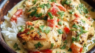 Poulet Crémeux au Lait de Coco - 1