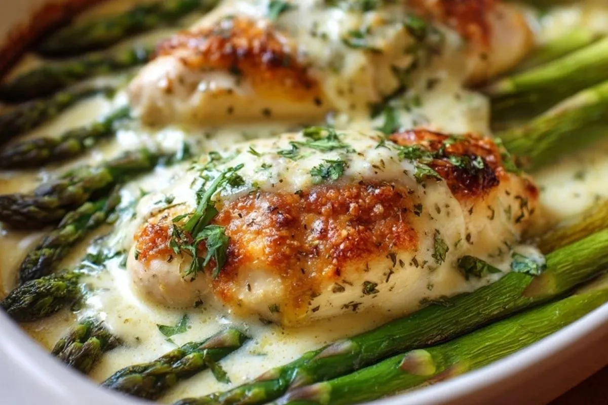 Poulet Gratiné Crémeux aux Asperges - 1