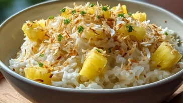 Riz Crémeux à la Noix de Coco et à lAnanas - 1