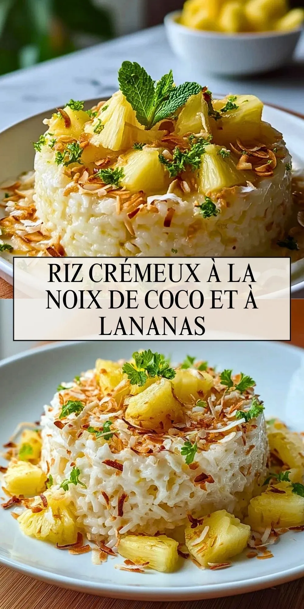 Riz Crémeux à la Noix de Coco et à lAnanas - Pin 1