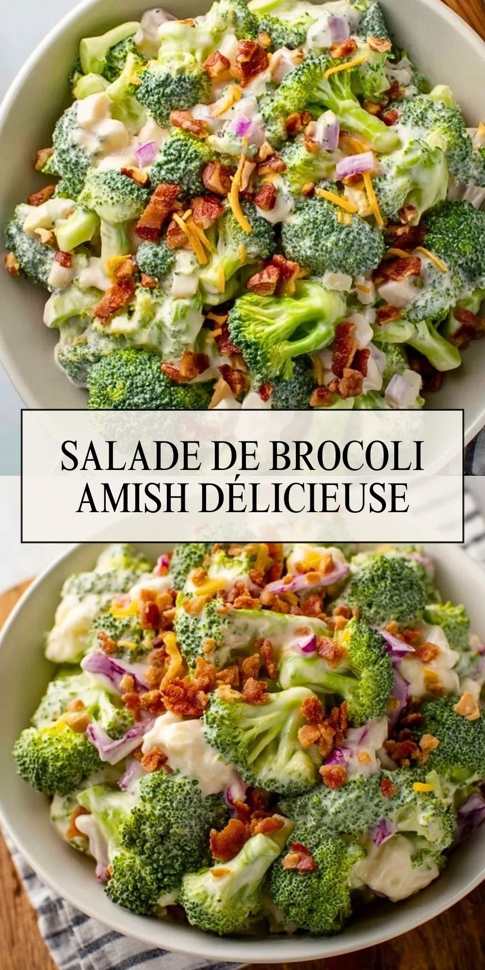 Salade De Brocoli Amish Délicieuse - Pin 1