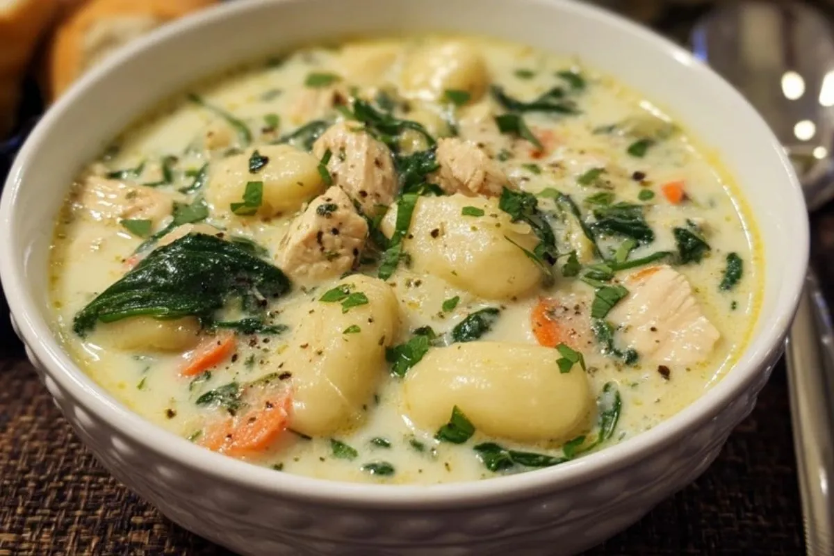 Soupe De Gnocchis Au Poulet - 1