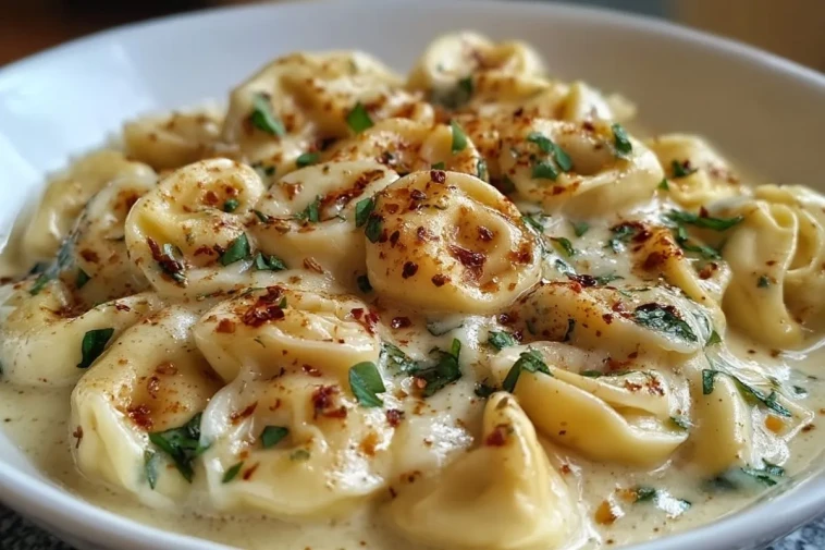 Tortellini Alfredo Crémeux à la Mijoteuse- 1