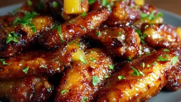 Ailes De Poulet Au Sucre Brun Et Ananas