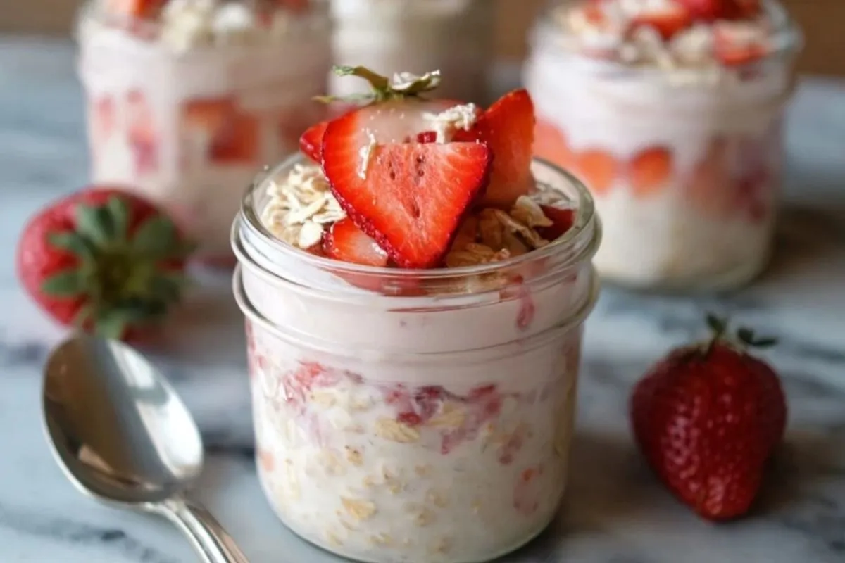 Avoine Nuit Fraise-Cheesecake