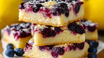 Barres Au Citron Et Aux Myrtilles