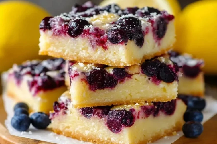 Barres Au Citron Et Aux Myrtilles