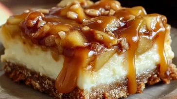 Bars Au Fromage Blanc Caramel Et Pommes