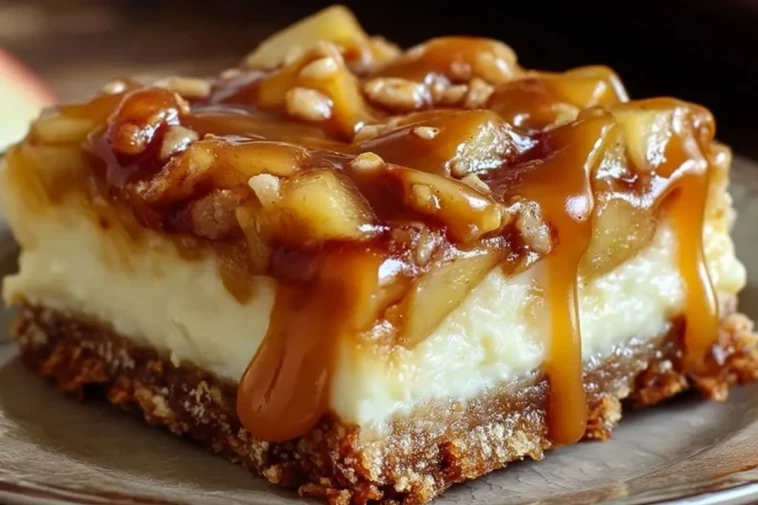 Bars Au Fromage Blanc Caramel Et Pommes