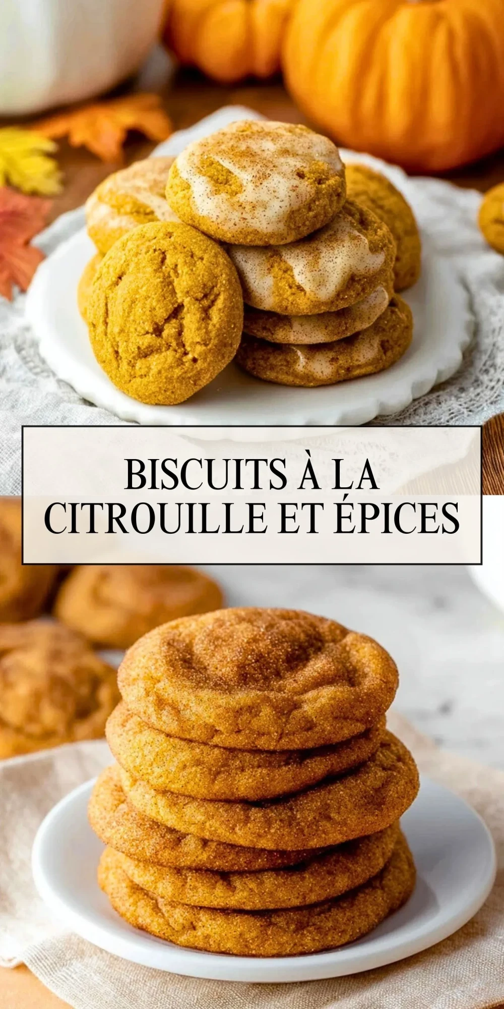 Biscuits À La Citrouille Et Épices - Pin 1