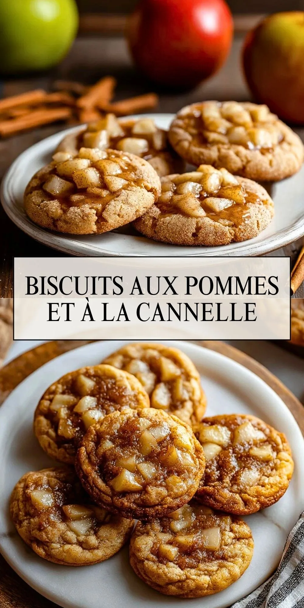 Biscuits Aux Pommes Et À La Cannelle - Pin 1