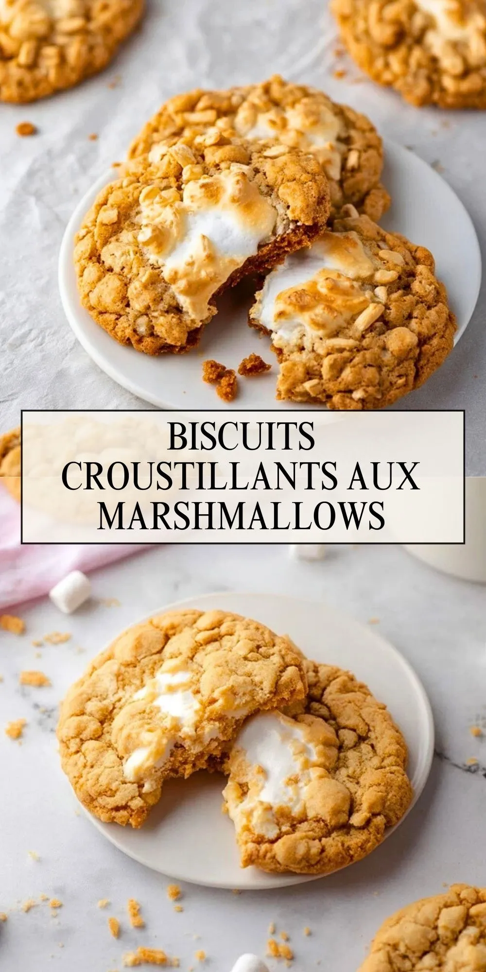 Biscuits Croustillants Aux Marshmallows - Pin 1